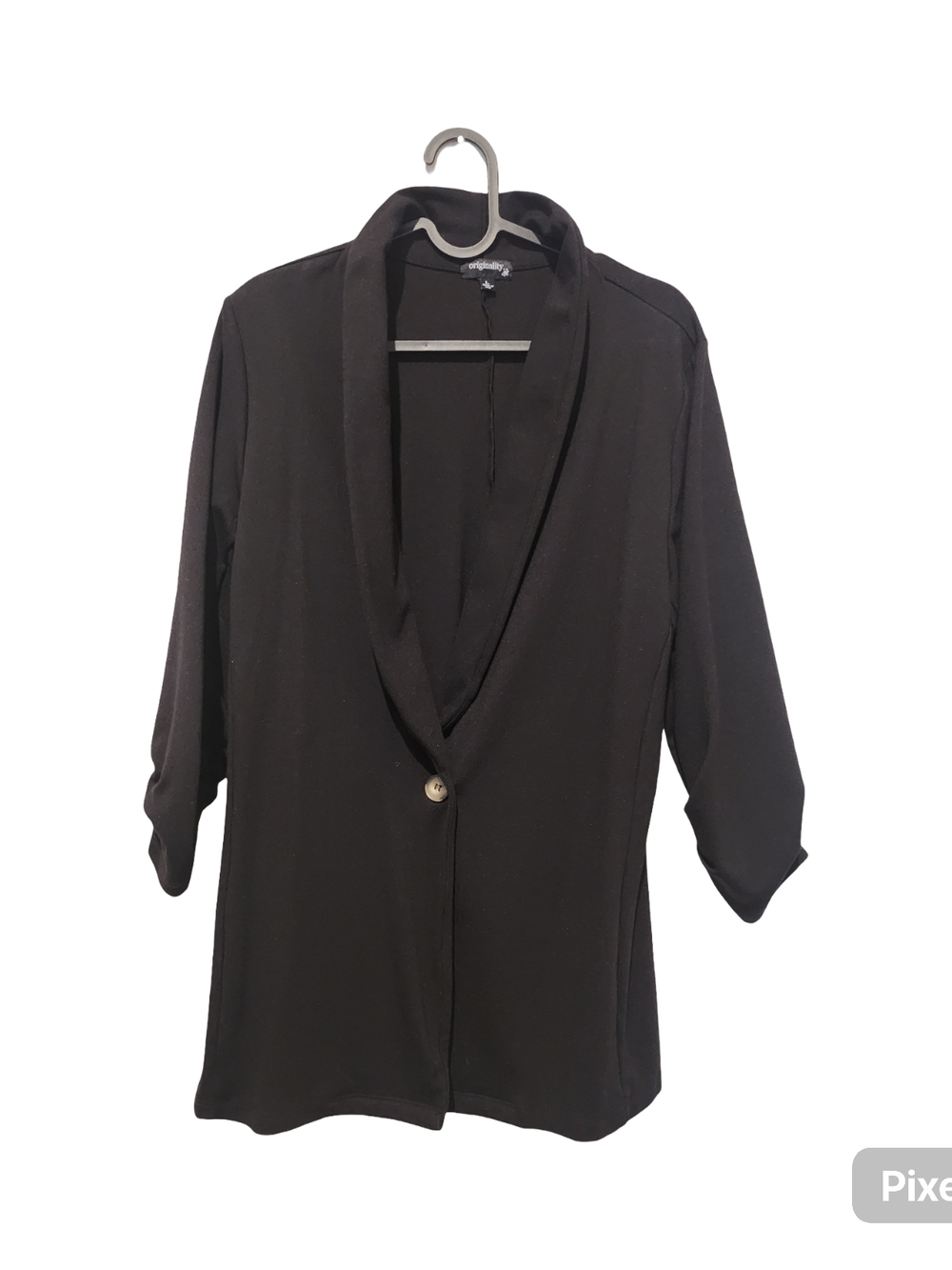 Women's Black Shawl Collar Blazer Jacket